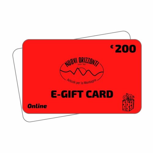 NUOVI ORIZZONTI e-Gift Card €200